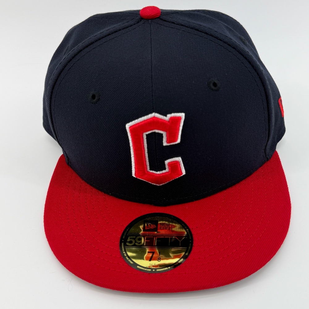 Cleveland Guardians Hat New Era 59FIFTY MLB Baseball Fitted Men Size‎ 7 1/8 NWT - Picture 9 of 13